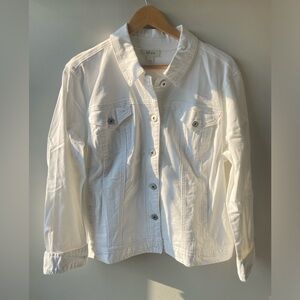 White denim jacket NWOT